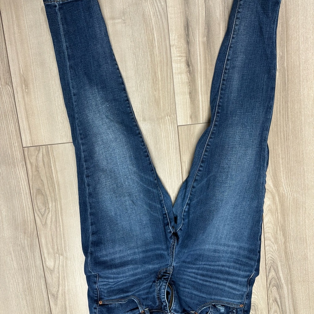 Buckle Dark Blue Skinny Jeans